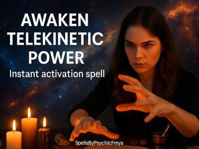 Awaken Telekinetic Power Spell - Move Objects With Mind