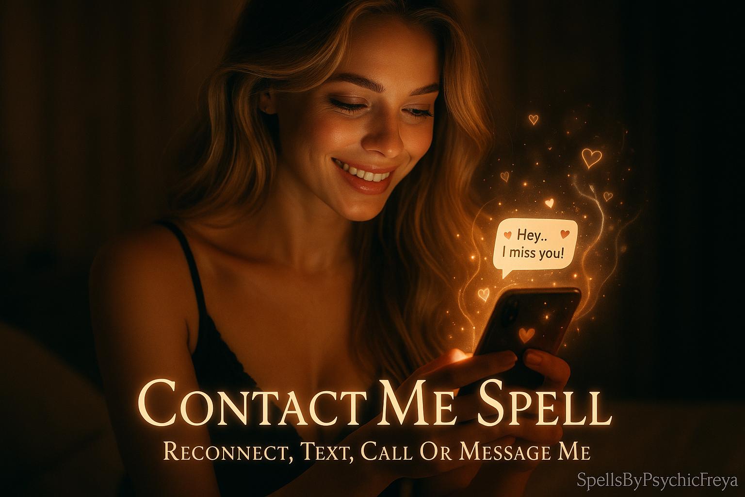 Contact Me Now Love Spell