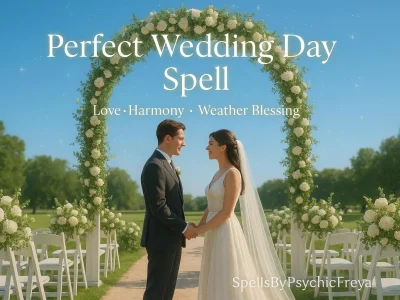 Perfect Wedding Day Spell – Peace, Joy And Weather Blessing