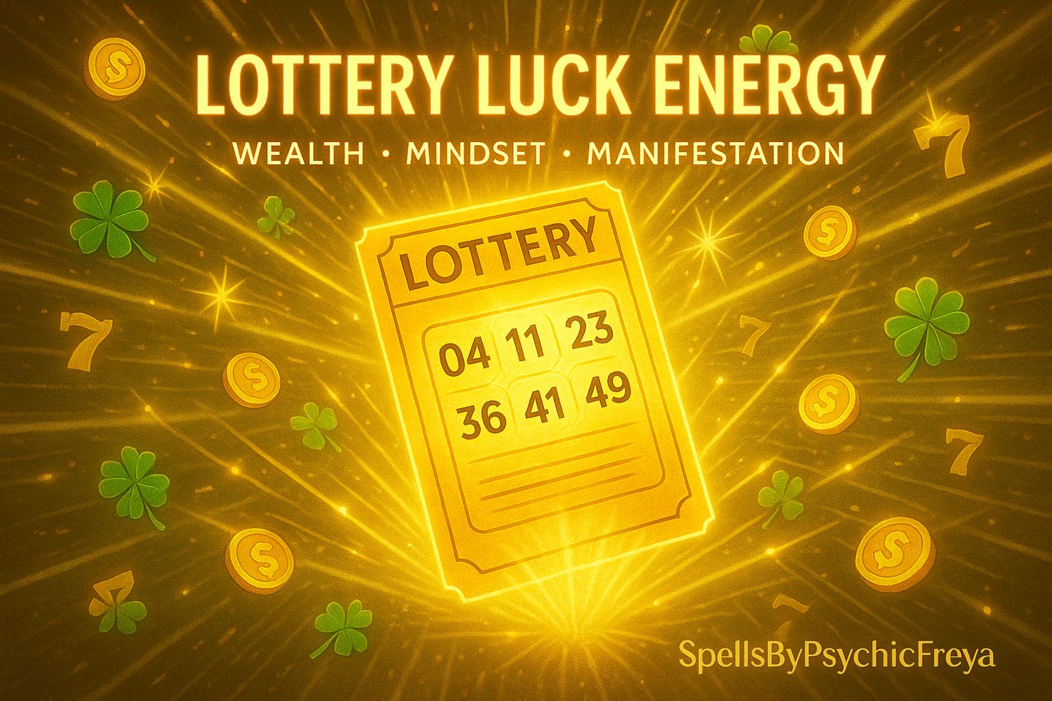 Lottery Luck Energy – Wealth, Mindset And Manifestation
