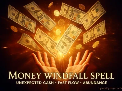Money Windfall Spell – Unexpected Cash, Fast Flow And Abundance